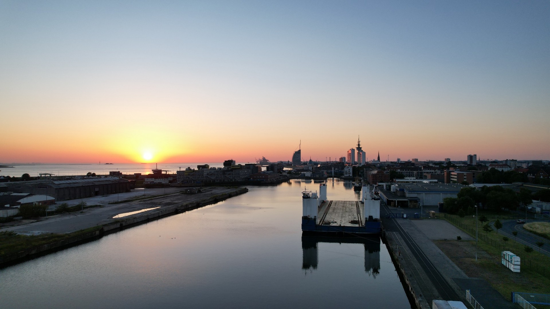 Bauabschnitt 1 – Ausblick während der Abendstunden